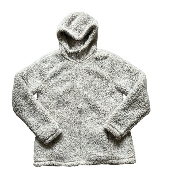 Reebok Jackets & Blazers - Reebok Womens/Teens Sherpa Full Zip Jacket Hoodie Large Loungewear Baggy